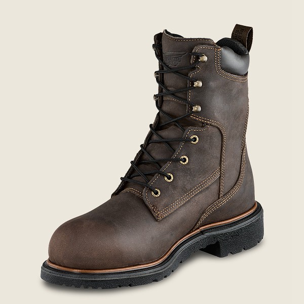 Red Wing Work Boots Dark Brown - Mens Dynaforce® - 8-inch Insulated Waterproof Soft Toe - 7241-WROJS